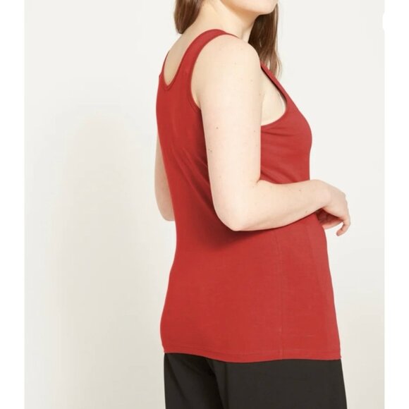 Universal Standard Double V Neck Tank Top Cotton Soft Casual Basic Sz 4XS (00-0 - Picture 6 of 6